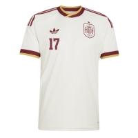Camiseta España Nico Williams #17 Segunda Equipación Replica Mundial 2026 mangas cortas